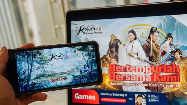 Telkomsel melalui Dunia Games merilis game bergenre Card RPG terbaru, The Return of Condor Heroes (Dok. Telkomsel)