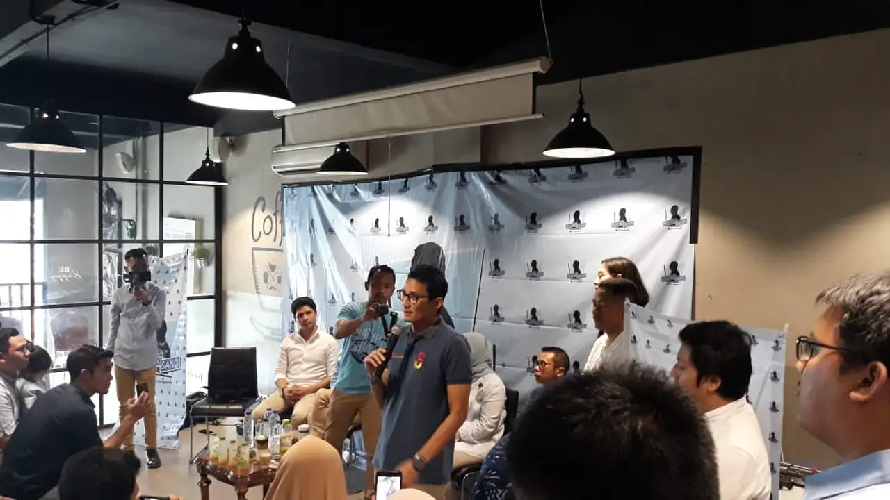 Sandiaga Uno Berkumpul dengan Pengusaha Muda di Tangerang