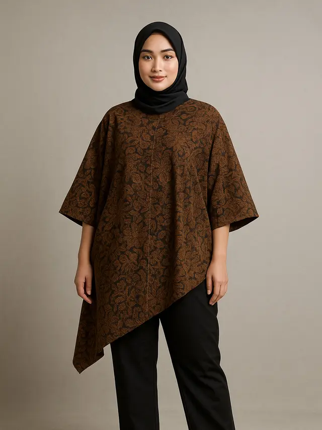 7 Model Atasan Batik Wanita Blouse Asimetris, Tampil Anggun dan Stylish