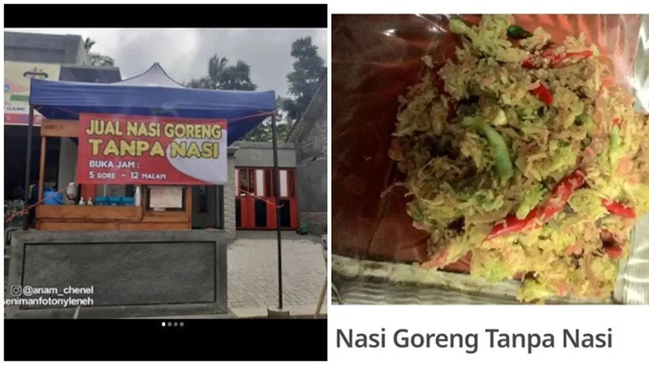 6 Potret Nasi Goreng Tanpa Nasi Ini Nyeleneh, Enggak Mengenyangkan