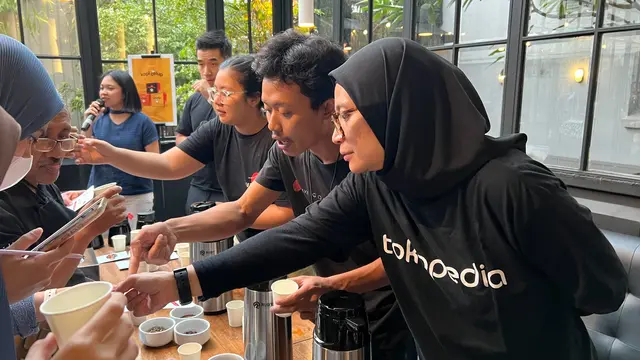 Suasana media workshop bersama Tokopedia dan Initial Coffee Roaster