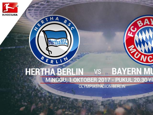 Susunan Pemain Hertha Berlin Vs Bayern Munchen Dunia Bola Com