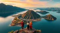 apa nama pulau yang terletak di tengah danau toba ©Ilustrasi dibuat AI