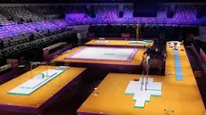 Indonesia terpilih sebagai tuan rumah Kejuaraan Dunia Gimnastik 2025 yang ke-53. (AFP/Yasuyoshi Chiba)