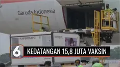 Pemerintah Indonesia kembali kedatangan 15,2 juta dosis vaksin Astrazeneca dan Sinovac di Bandara Soekarno Hatta pada Senin (30/8) siang. Hal ini merupakan upaya pemerintah dalam mempercepat dan memperluas program vaksinasi.