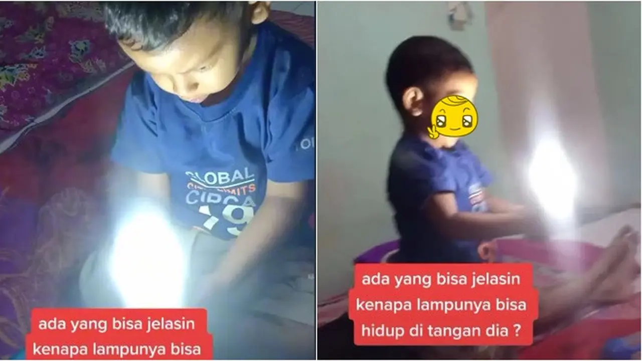 Tanpa Ada Listrik, Balita Ini Bisa Nyalakan Lampu LED Hanya Disentuh Tangan