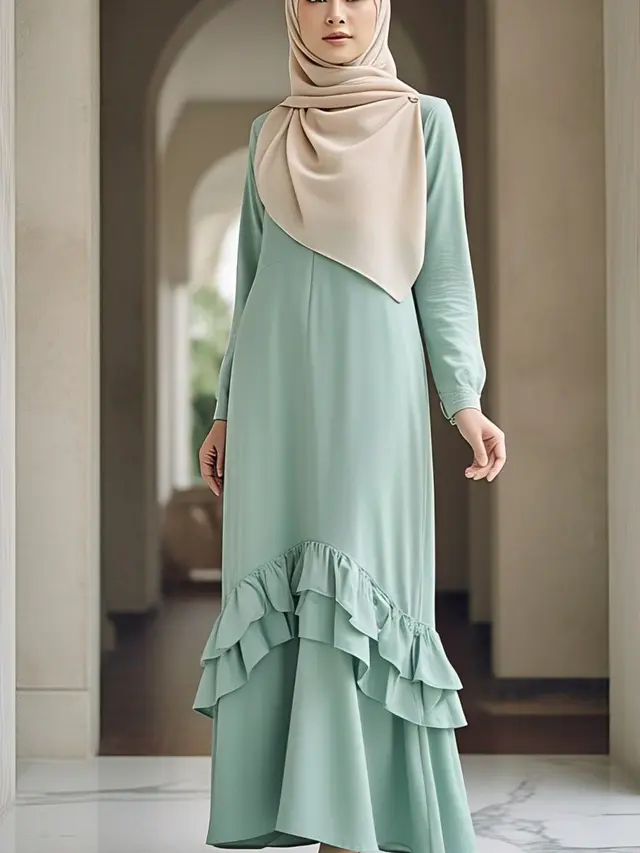 Model Gamis untuk Wanita Tinggi 150-an