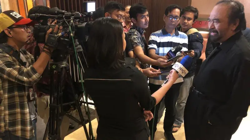 Ketua Umum Partai Nasdem Surya Paloh. (Liputan6.com/Fauzan)