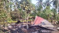 Kondisi rumah istri SF yang dibakar oleh pelaku (Foto: Istimewa)