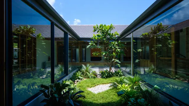 Contoh Rumah 1 Lantai Sejuk dengan Ventilasi Besar (AI)