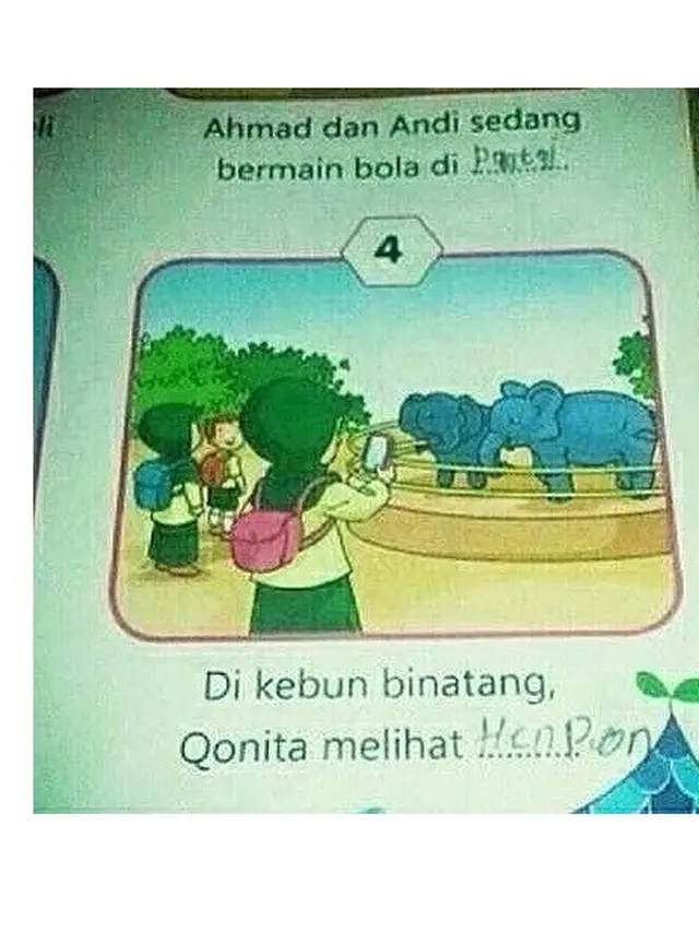 6 Jawaban Lucu Murid di Soal Isian Singkat Bergambar, Bikin Guru Senyum
