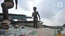 Sampah tersebut berasal dari beberapa aliran sungai di Jakarta, termasuk dari kepulauan Seribu. (merdeka.com/Imam Buhori)