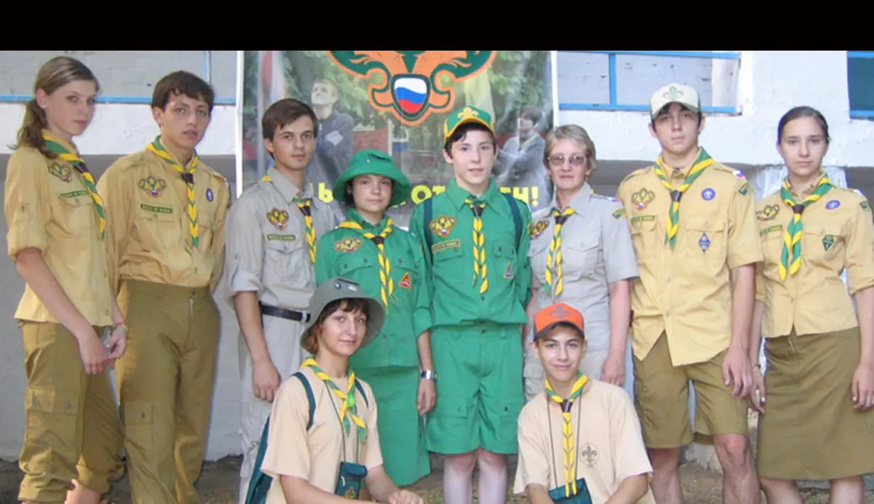 Penampakan seragam Pramuka dari negara Rusia (Istimewa)