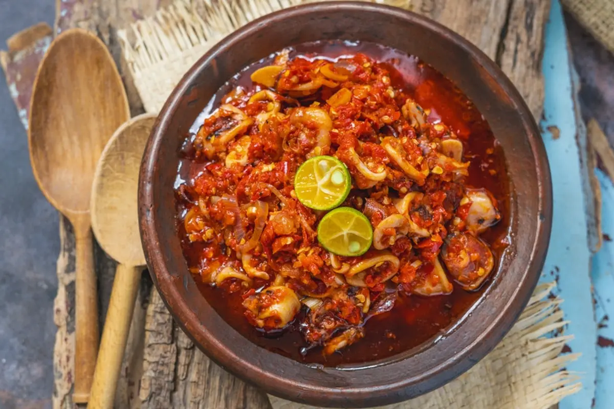 sambal cumi asin