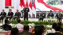 Kapolri Jenderal Listyo Sigit Prabowo saat Rapat Pimpinan (Rapim) TNI dan Polri Tahun 2024 di Mabes TNI, Jakarta, Rabu (28/2/2024). (Liputan6.com/Herman Zakharia)
