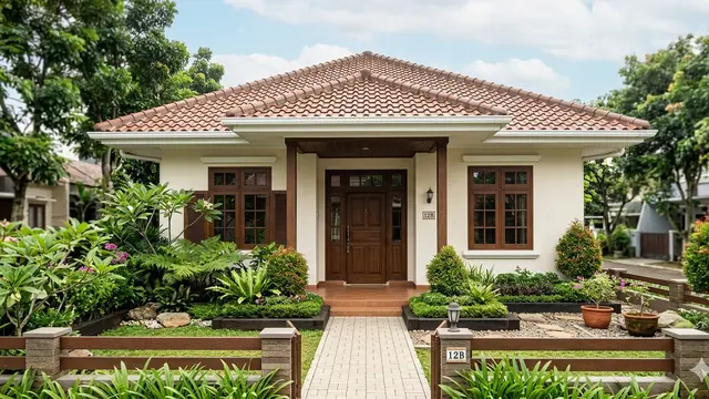 Rumah dengan Atap Genteng/Gemini AI