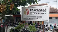 Kantor Badan Pengawas Pemilu (Bawaslu) Kota Malang (Liputan6.com/Zainul Arifin)