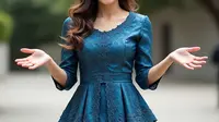 7 Model Kebaya Brokat Lengan 3/4 Terbaru 2025, Tampil Anggun di Berbagai Acara