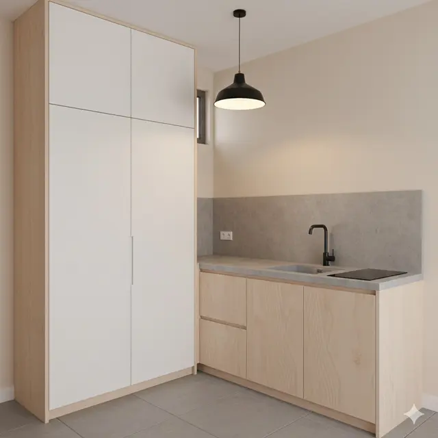 Dapur Rumah Kecil 2x2 Meter Gaya Japandi