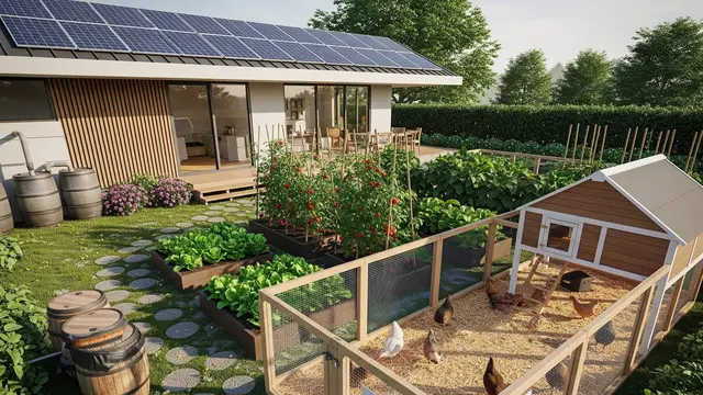 Desain Rumah Ramah Lingkungan dengan Kebun Sayur