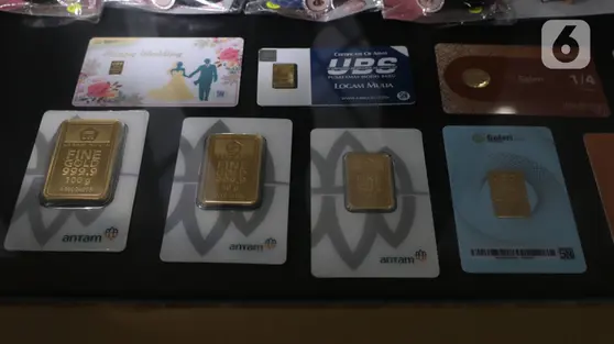 Harga Emas Pegadaian Hari Ini: Galeri24 dan UBS Kompak Naik