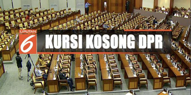 Kursi Kosong DPR Banyak Terlihat saat Rapat RUU APBN 2020