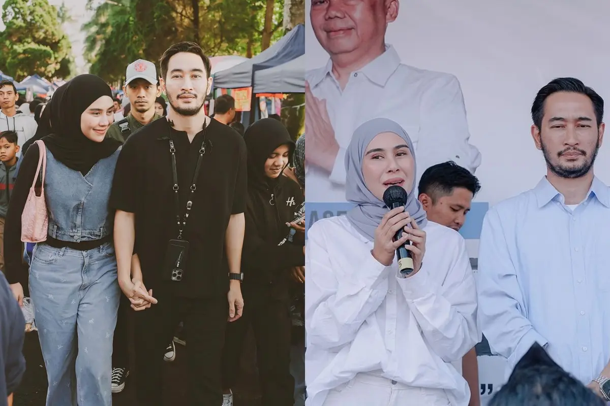 OOTD Kompak Syahnaz dan Jeje Govinda Selama Kampanye yang Terpilih Jadi Bupati Jabar di Pilkada 2024