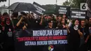 Para aktivis juga menilai demokrasi di Indonesia sedang mengalami kemunduran akibat praktik Korupsi, Kolusi, dan Nepotisme. (Liputan6.com/Angga Yuniar)