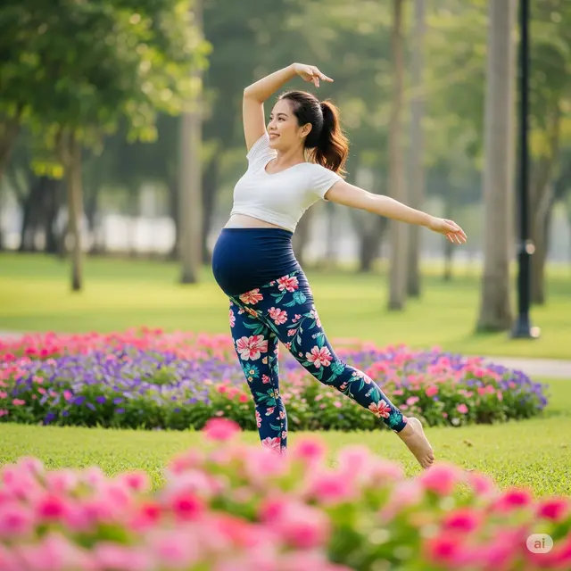 Outfit Senam Ibu Hamil. Foto: Gemini