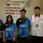 Konferensi pers turnamen bulu tangkis Indonesia International Series 2022 di Yogyakarta, Senin, 19 September. Turnamen ini akan diikuti 11 negara dan berlangsung&nbsp;di GOR Among Rogo, Yogyakarta, 22 hingga 25 September. (foto: PBSI)