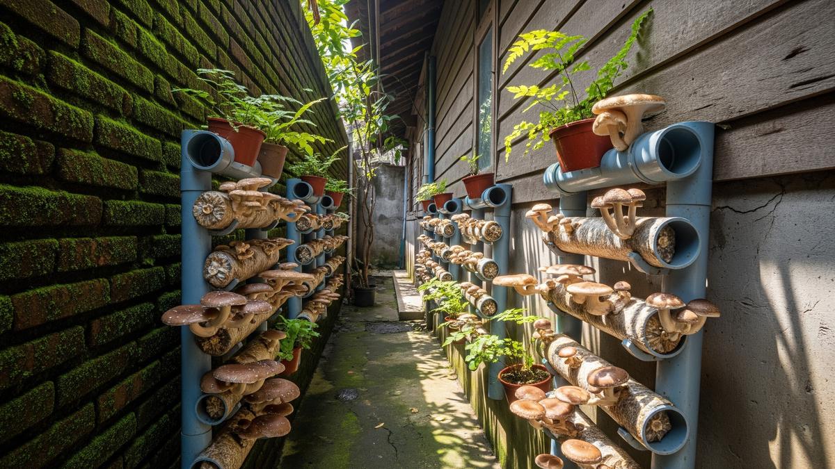 7 Ide Kebun Jamur Mini di Lorong Samping Rumah, Produktif Meski Lahan Sempit