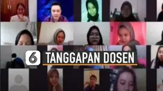 Bukan menanggapi serius dosen itu justru memberikan reaksi kocak.