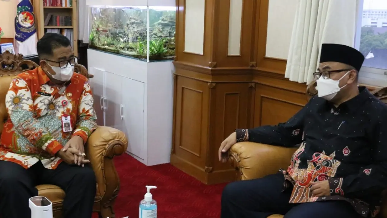 Plt Bupati Probolinggo Timbul Prihanjoko audiensi dan koordinasi dengan Dirjen Otonomi Daerah Kemendagri Akmal Malik di Jakarta  (Foto: probolinggokab.go.id)