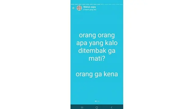 7 Status WhatsApp Ini Receh Banget, Bikin Senyum Sendiri