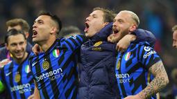 Pada leg pertama perempat final, Inter menang 2-1 atas Bayern Munchen. Kemudian pada leg kedua Inter bermain imbang 2-2. (Spada/LaPresse via AP)