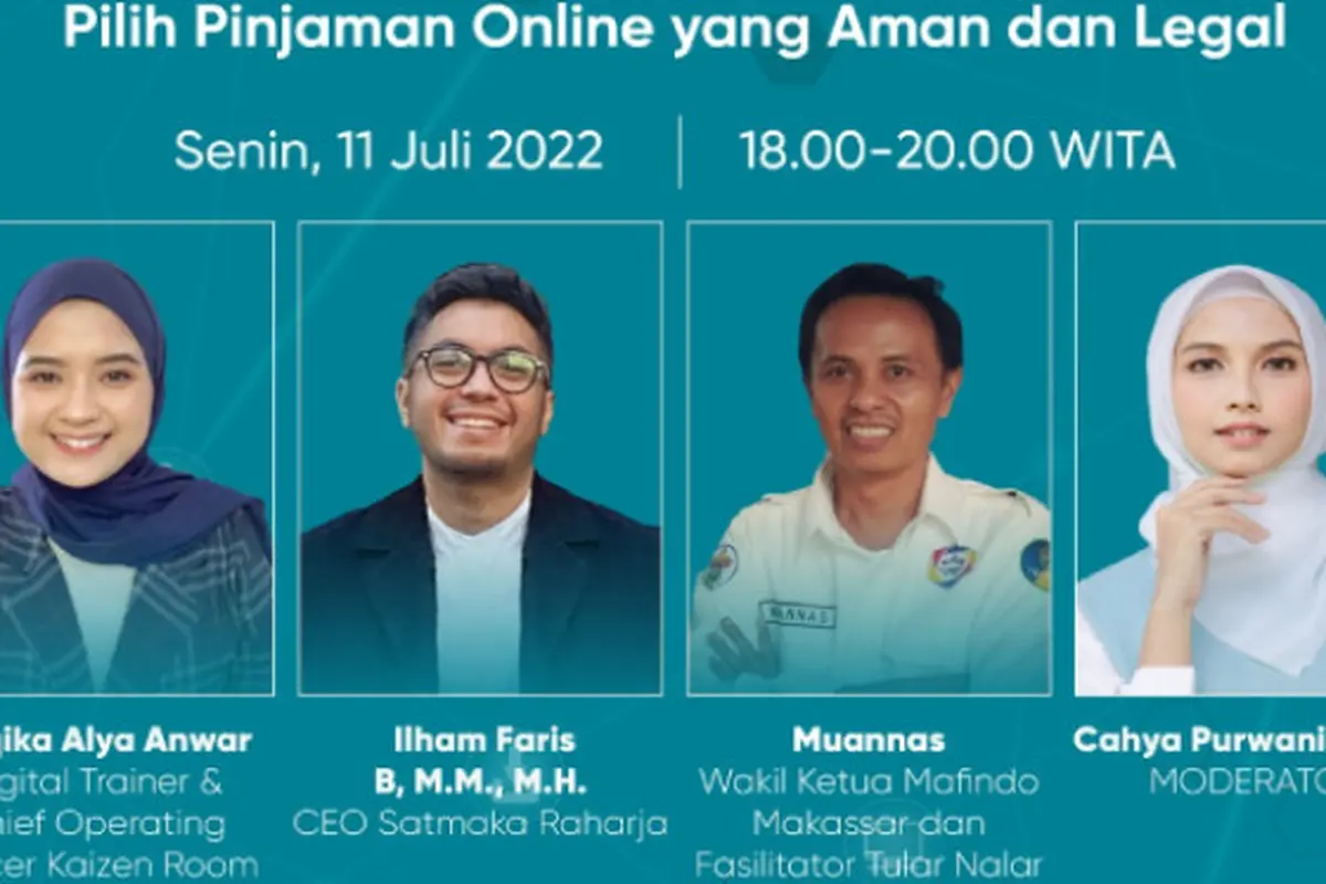 Webinar Makin Cakap Digital bertema “Pilih Pinjaman Online yang Aman”
