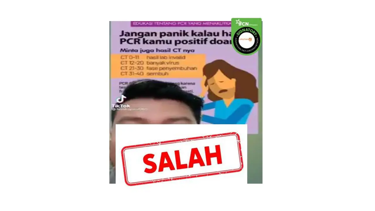 Cek Fakta arti CT value 1