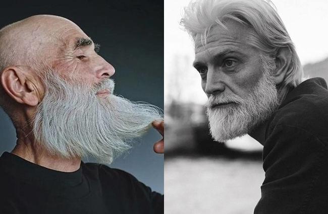 Meski sudah berusia senja, kakek-kakek ini tampak mengagumkan/copyright  instagram.com/oldushkamodels