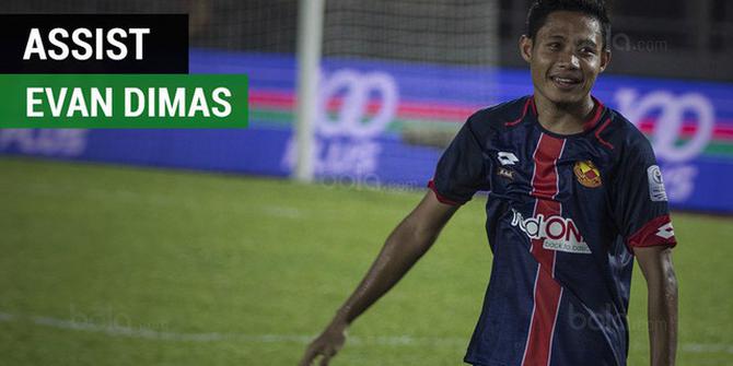 VIDEO: Ini Assist Evan Dimas Saat Selangor Taklukkan Melaka United