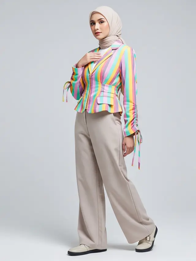 Model Baju Lurik Resmi untuk Anak Muda/ Ilustrasi AI