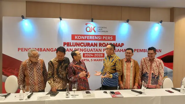 Peluncuran Roadmap Pengembangan dan Penguatan Perusahaan Pembiayaan 2024-2028, di Jakarta, Selasa (5/3/2024). (Arief/Liputan6.com)