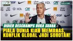 Didier Deschamps mendukung kebebasan pemain Timnas Prancis menyuarakan isu global selama Piala Dunia 2026 di Kanada, Meksiko, dan AS. Ia juga menyoroti konflik dunia yang menyebabkan banyak korban jiwa.