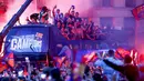 <p>Ada tiga titik pendukung disepanjang rute, yang akan dibangun menjelang partai final, di Carrer Berlin, Pla&ccedil;a Catalunya dan Arc del Triomf.&nbsp;(AP Photo/Joan Monfort)</p>