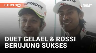 Duet Sean Gelael dan Valentino Rossi Naik Podium di Balap Mobil 24H Dubai