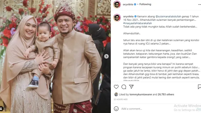 Oki Setiana Dewi - Ori Vitrio (Foto: Instagram/@oryvitrio)