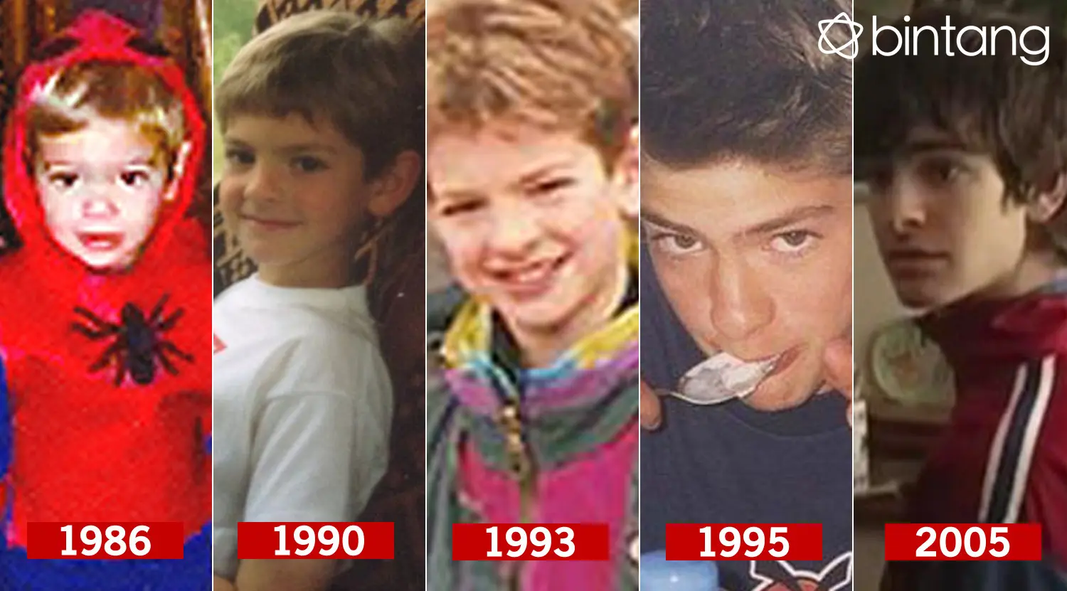 Metamorfosa Andrew Garfield. (Foto: zingtv.in | pinterest.com | zingtv.in | rebloggy.com | twitter.com, Desain: Nurman Abdul Hakim/Bintang.com)