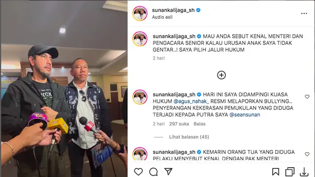 Sunan Kalijaga Tegaskan Proses Hukum Terkait Dugaan Penganiayaan terhadap Putranya Tetap Berlanjut, Polisi Mulai Cek TKP dan Rekaman CCTV