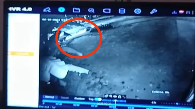 Bukti CCTV Anggota TNI tewas di Kendari usai mengalami kecelakaan tunggal.(Liputan6.com/Ahmad Akbar Fua)