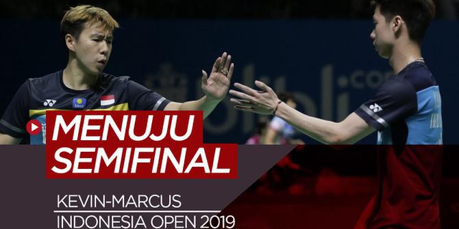 VIDEO: Menang Mudah atas Wakil China, Kevin / Marcus Menuju Semifinal di Indonesia Open 2019