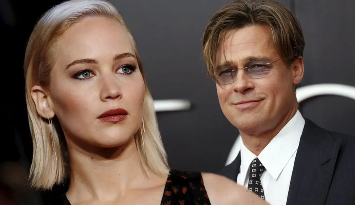 Dilansir dari Cosmopolitan, Jennifer Lawrence pun mengonfirmasi bahwa dirinya tak pernah dekat dengan Brad Pitt. (Magazinelle)